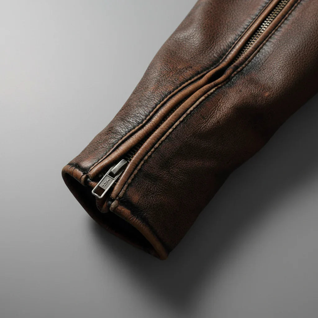 Veste Matteo™ | Cuir Premium & Esprit Vintage