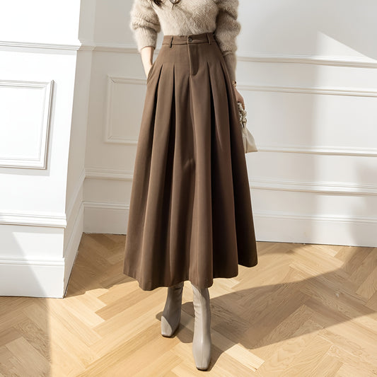 Jupe Anaïs™ | Reflets Satinés et Plis Fluides