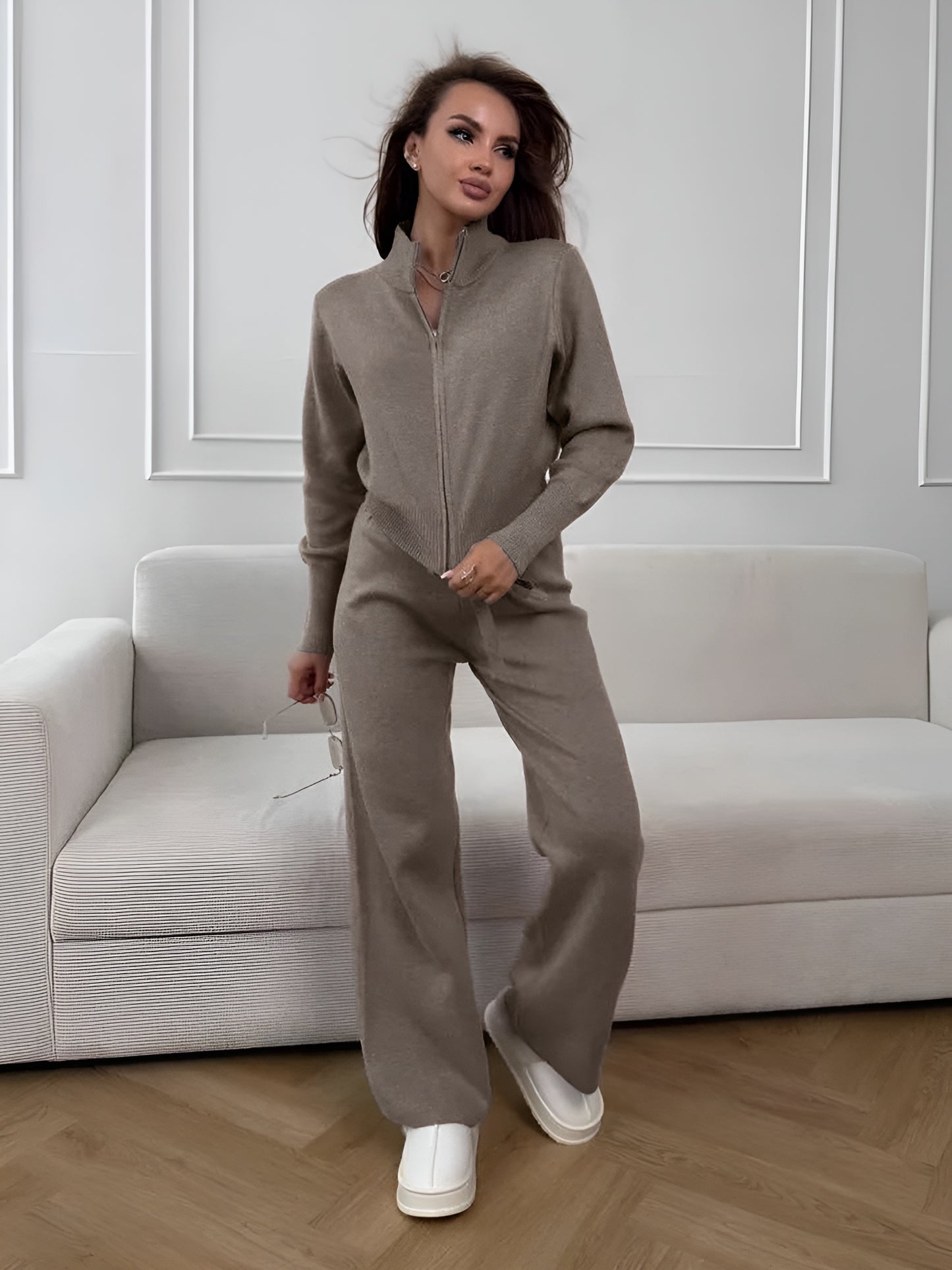 Ensemble Léonie™ | Deux Pièces Zippé Élégant