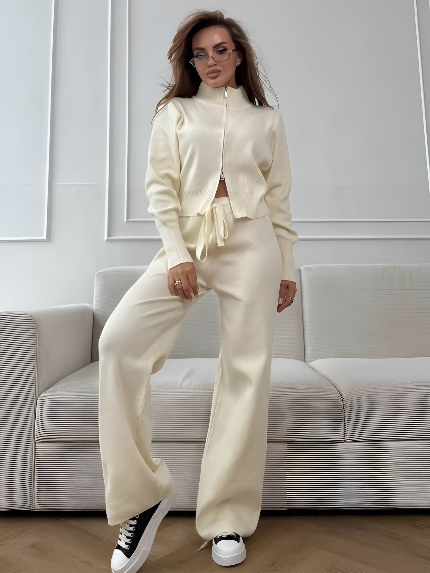 Ensemble Léonie™ | Deux Pièces Zippé Élégant