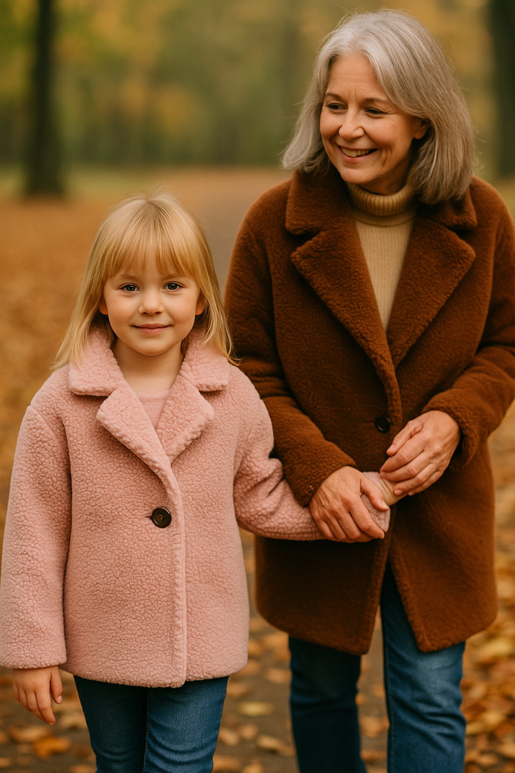 Manteau Amélie™ Enfant | Cachemire Doux et Fourrure Épaisse