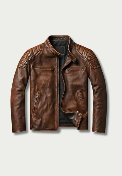 Veste Matteo™ | Cuir Premium & Esprit Vintage