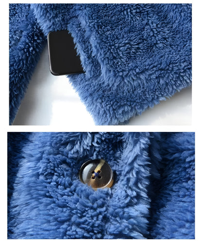 Manteau Amélie™ Enfant | Cachemire Doux et Fourrure Épaisse