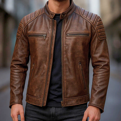Veste Matteo™ | Cuir Premium & Esprit Vintage